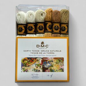 Tapestry Wool by DMC Earth Tones Neutral Twelve 8.7 yd Skeins NEW Lot of 2